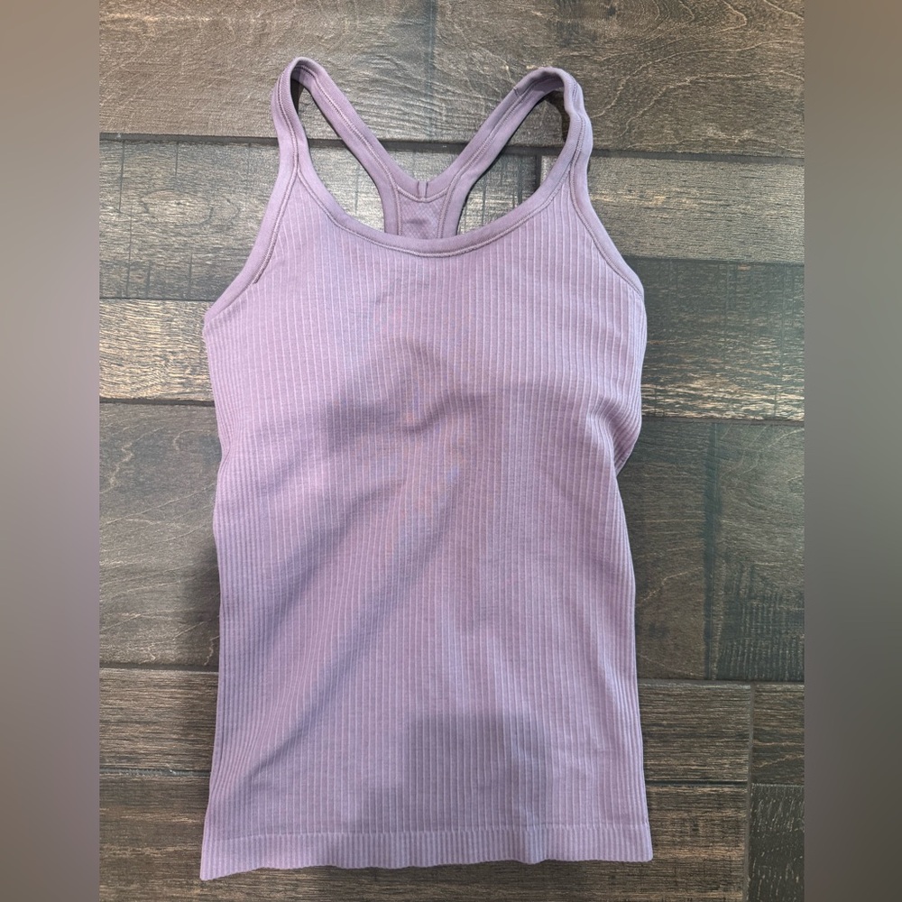 Lululemon Lavender Ribbed Tank Top